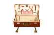 Open old suitcase