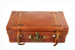 Old big brown suitcase