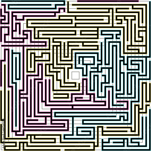 Vector: Bright background with maze pattern Bright background with maze pattern