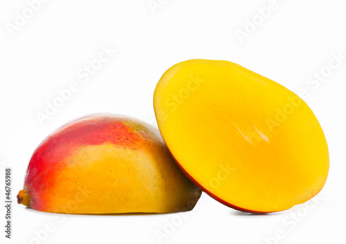 Photo: Fresh mango on white background Fresh mango on white background