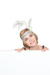 Photo: close-up of a woman with costume close-up of a woman with costume