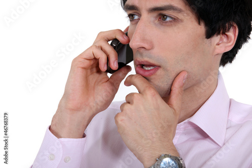 Photo: Concerned businessman Concerned businessman