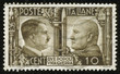 stamp with Hitler and Mussolini
