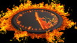 Burning clock