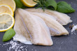 Frische Schollenfilets