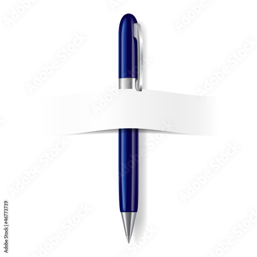 Vector: Pen isolated on the white Pen isolated on the white
