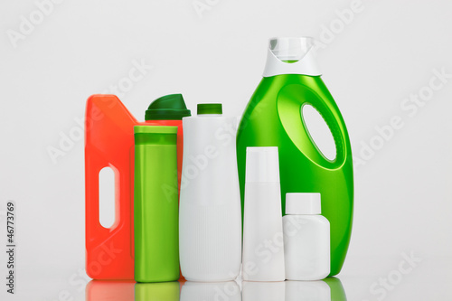 Photo: Several plastic bottles Several plastic bottles