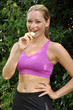 Joggerin macht Pause