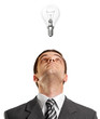 Businessman Looking Upwards