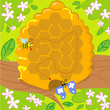 Maze game with bee and butterfly