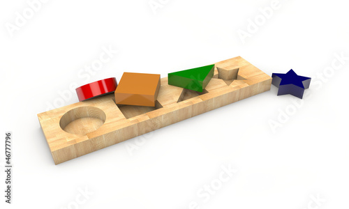 Illustration: wooden toy wooden toy