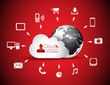 Cloud Computing concept background