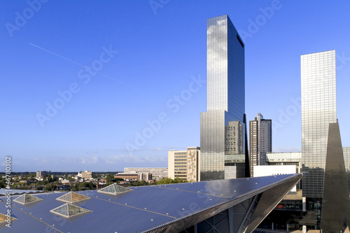 Photo: City skyline in Rotterdam close to central train station City skyline in Rotterdam close to central train station