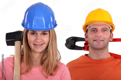 Photo: Construction workers Construction workers