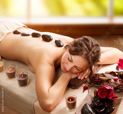 Photo: Stone Massage. Day Spa. Spa Salon Stone Massage. Day Spa. Spa Salon