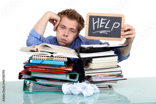 Photo: Men overwhelmed Men overwhelmed
