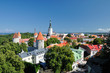 Top view on old city in Tallinn Estonia