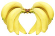 Bunch of bananas isolated