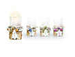 First Advent Candle on white background