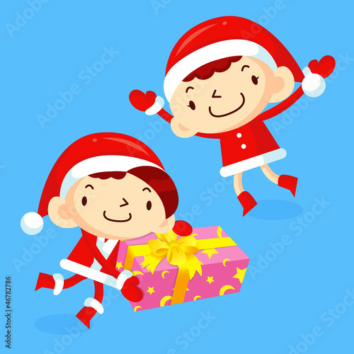 Vector: Christmas Card design utilizing dating couples Mascot. Christmas Christmas Card design utilizing dating couples Mascot. Christmas