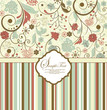 invitation card with floral background and place for text