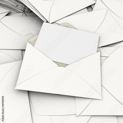 Illustration: Scattered envelopes Scattered envelopes