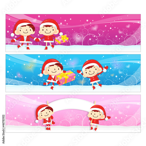 Vector: Santa Claus and Rudolph mascot the event activity. Christmas Cha Santa Claus and Rudolph mascot the event activity. Christmas Cha