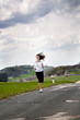 jogging woman