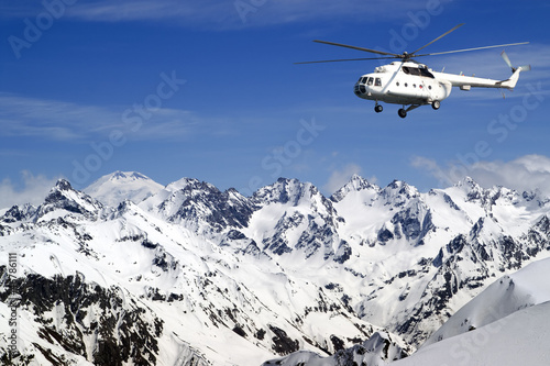 Photo: Heliski in high mountains Heliski in high mountains