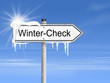 Schild Wintercheck