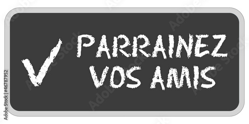 Illustration: CB-Sticker TF eckig PARRAINEZ VOS AMIS CB-Sticker TF eckig PARRAINEZ VOS AMIS