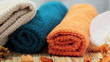 Video: Spa accessories. candles, towels,flower Spa accessories. candles, towels,flower