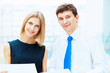 Two young business collegues.
