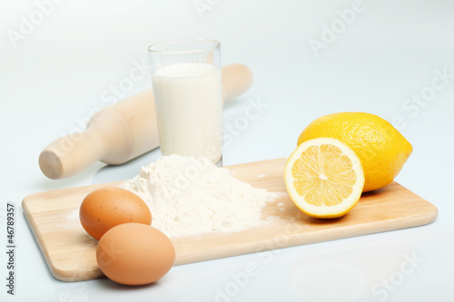 Photo: Different products to make bread Different products to make bread