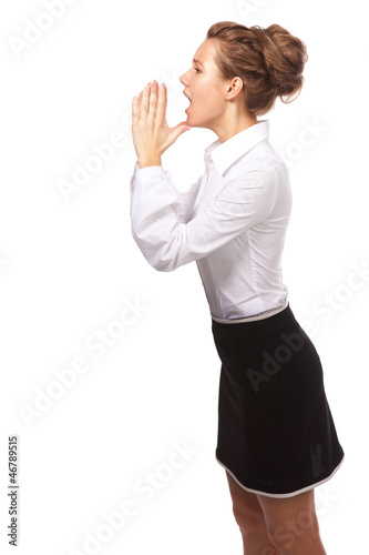 Photo: she shouts she shouts