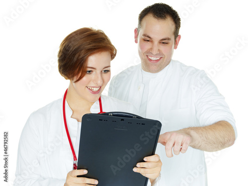 Photo: Team of doctors on a medical round Team of doctors on a medical round