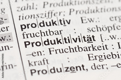 Photo: produktivität produktivität