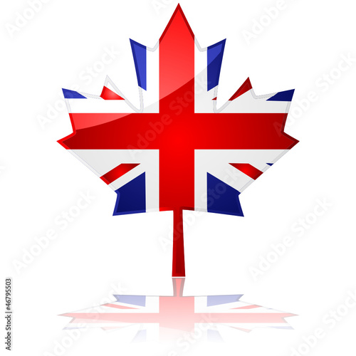 Vector: British maple leaf British maple leaf