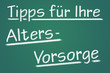 Altersvorsorge Tip Tipp Schild  #121114-001