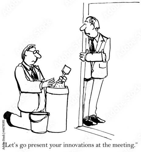 Fototapeta Let's go present your innovations at the meeting