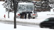 Winter snowstorm in Canada