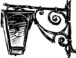 sketch of a street lamp
