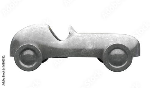 Illustration: Die-cast Toy Car Side View Die-cast Toy Car Side View
