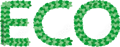 Vector: Eco lettering Eco lettering