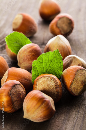 Photo: Hazelnuts heap Hazelnuts heap