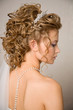 Half face of a bride