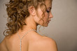 Half face of a bride