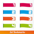 Vector: Bookmarks icon set templates Bookmarks icon set templates