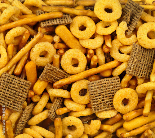 Photo: Snack food background Snack food background