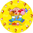Boy eating sweets